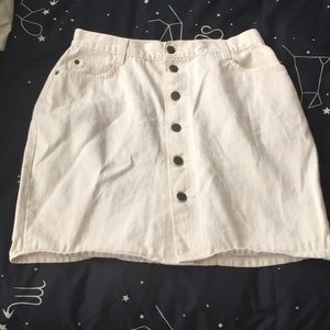 White skirt